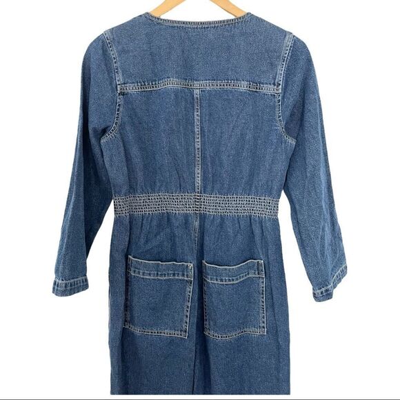 Madewell Denim Patch Pocket Coverall Jumpsuit in Afield Wash - Picture 8 of 12
